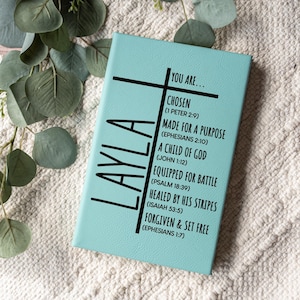 Personalized Christian Journal for Men, Bible Journal Notebook, Religious Gift, First Communion Gifts, Pastor Gifts, Retirement, Birthday image 4