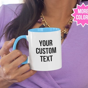 Benutzerdefinierte Text Kaffeetasse, anpassbare Kaffeetasse, personalisieren Text Tasse mit Ihren Worten, Keramik Zitat Kaffeetasse, Weihnachten / Geburtstagsgeschenk