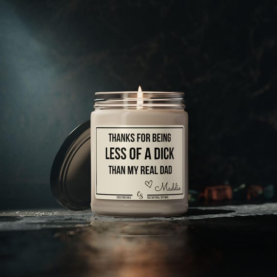 Funny Dad Candle Gift – Lavender Scented Soy Candle With Humorous Quote, 50-Hour Burn, Gift For Father's Day & Birthday