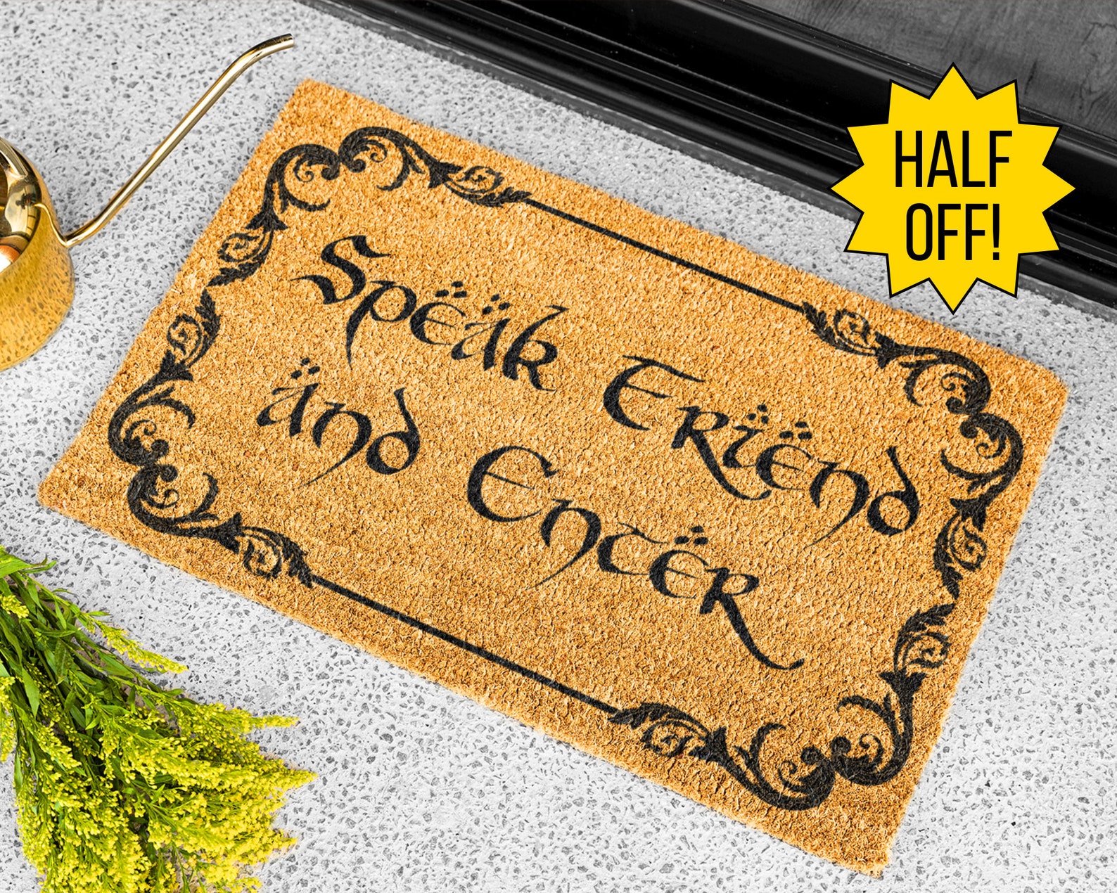 Speak Friend and Enter Doormat - 24 x16