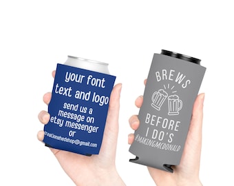 Raffreddatore per lattine per groomsman personalizzato, Raffreddatore per lattine per addio al celibato personalizzato, Regali per viaggio di addio al celibato, Addio al celibato personalizzato, Bomboniere per feste di matrimonio