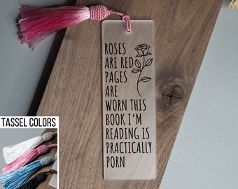 Bookmark for Smut, Spicy Bookmark, Spicy Book Lovers Mug, Roses are Red Mug, Smut Reader Gift, Spicy Book Gift, Funny Gift for Mom or Her