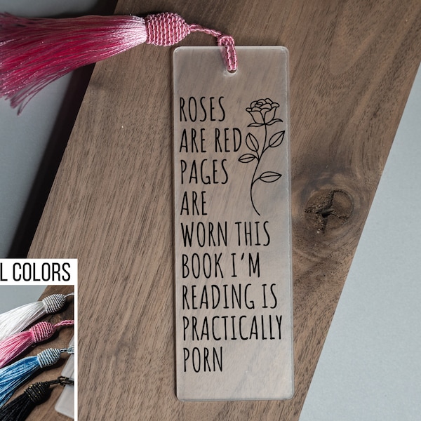 Bookmark for Smut, Spicy Bookmark, Spicy Book Lovers Mug, Roses are Red Mug, Smut Reader Gift, Spicy Book Gift, Funny Gift for Mom or Her
