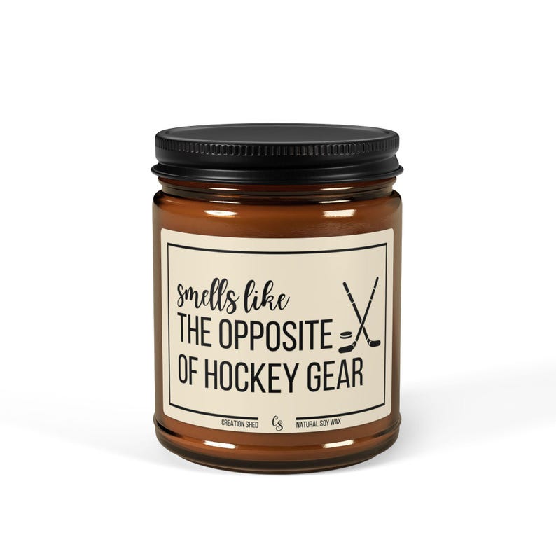 Hockey Candle, Hockey Mom Gift, Hockey Player Gift, Hockey Gifts, Hockey Mom Candle, Hockey Coach Gift, Hockey Manager Gift, Christmas Gift image 4