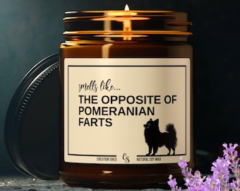 Pomeranian Gifts, Pomeranian Candle, Funny Pomeranian Gift, Pomeranian Mom, Pomeranian Dog, Pomeranian Lover, Pomeranian Farts Candle