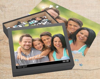 Personalized Puzzle, Large Piece Jigsaw Puzzles for Seniors Adults, Puzzles for Elderly, Custom Puzzle from Photo Couples, Fathers Day Gift