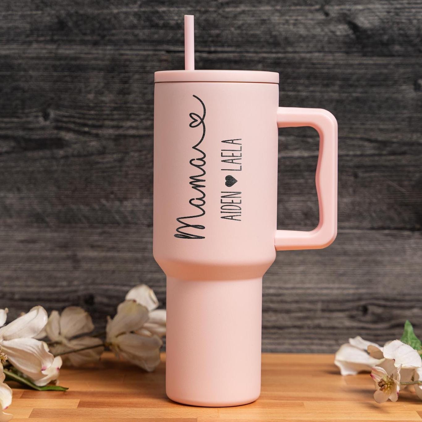 Personalized Mama Tumbler Gift with Kids Names Nana Tumbler with Grandkids Name Custom Mama 40 oz Mothers Day Gift for Grandma Gift Idea