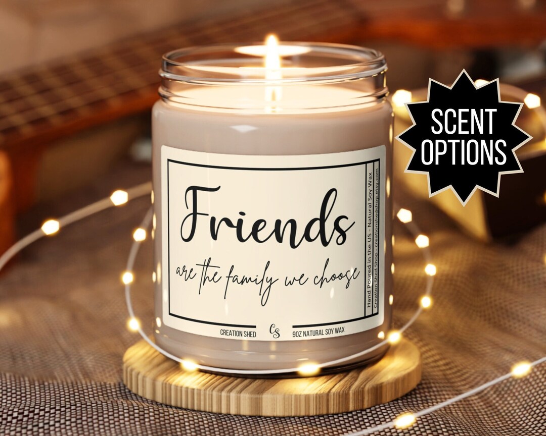 There Are Friends Who Become Family - Gift For Bestie - Personalized Candle Holder