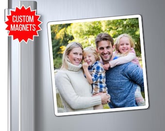 Magnet photo personnalisé, Magnet personnalisé, Magnet personnalisé, Magnet pour réfrigérateur, Votre propre magnet photo, Magnets personnalisés, Cadeau photo personnalisé