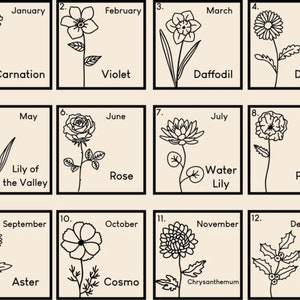 Personalized Birth Flower Candle, Custom Birth Month Gift, Trendy Birthday Gift, Birth Month Flower Gift, Personalized Birthday Gift image 9