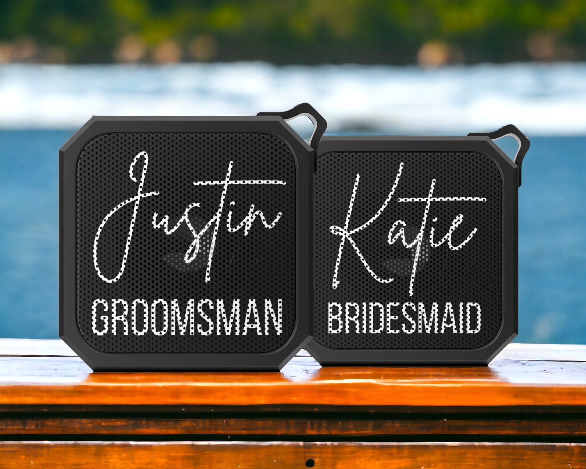 Groomsmen Gifts, Personalized Bluetooth Speaker, Portable Bluetooth Speaker, Mini Speaker, Bridesmaid Gifts, Unique Gift, Best Man Gift
