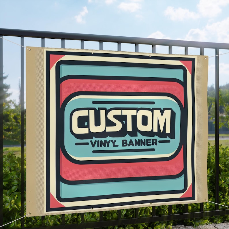 Custom Vinyl Banner, Your Custom Text/design, Any Color Image Text Logo ...