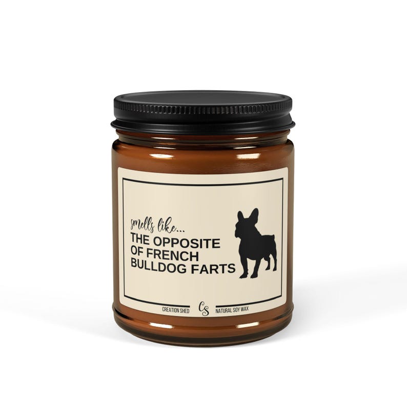 French Bulldog Gifts, Funny French Bulldog Candle, Funny French Bulldog Gift, French Bulldog Mom, Bulldog Owner Gift, Bulldog Farts Candle image 4