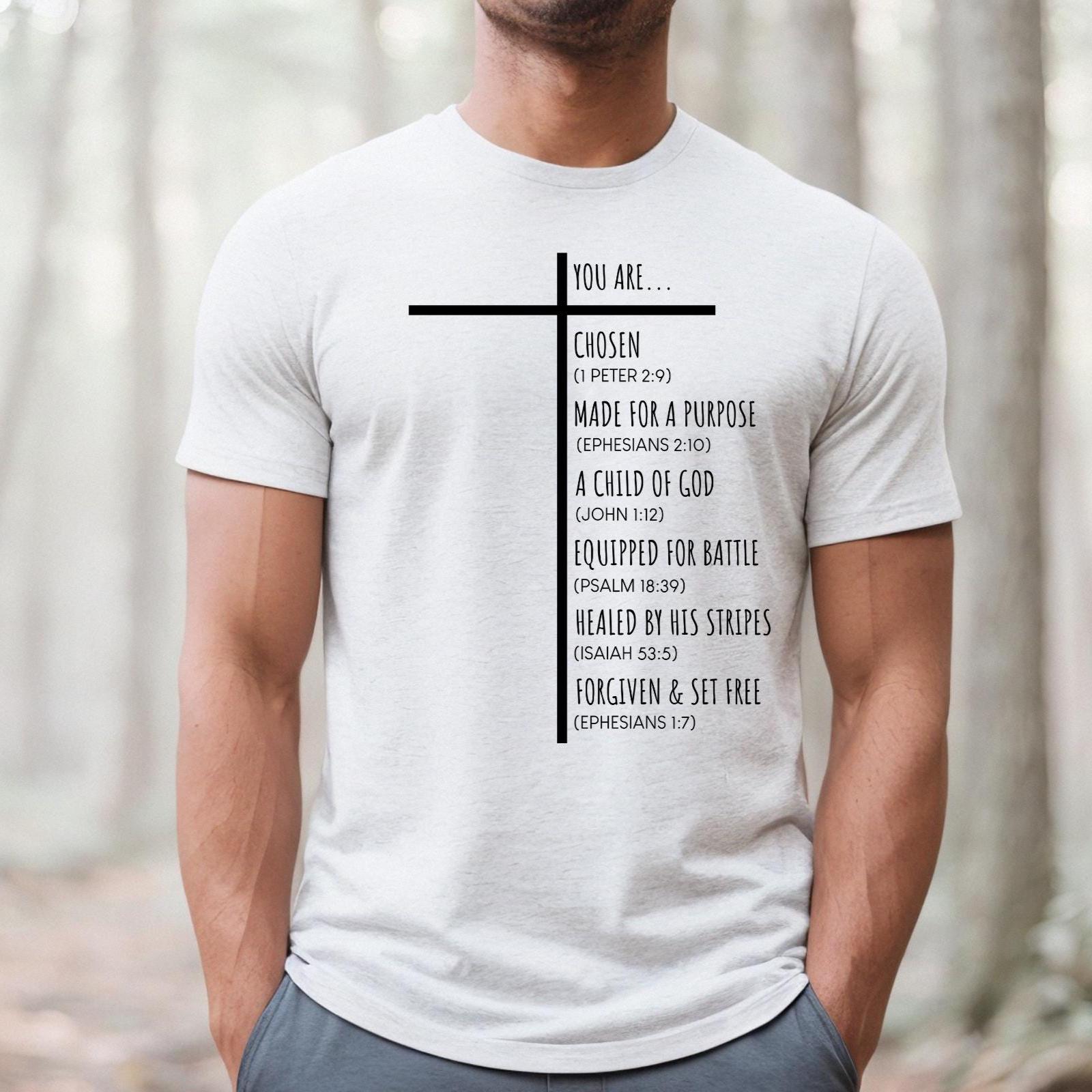 Scripture Tees Christian Shirt for Women, Scripture Shirts Men, Religious Shirt ...