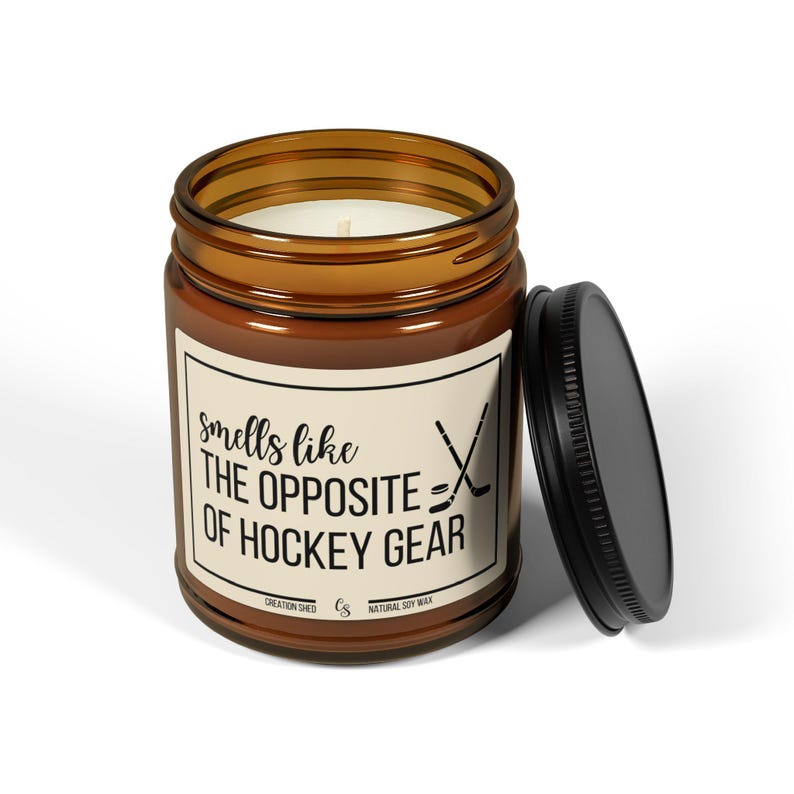 Hockey Candle, Hockey Mom Gift, Hockey Player Gift, Hockey Gifts, Hockey Mom Candle, Hockey Coach Gift, Hockey Manager Gift, Christmas Gift image 5