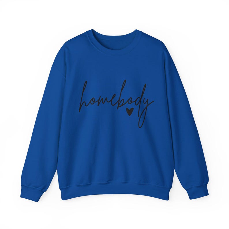 Homebody Sweatshirt, Homebody Shirt, trendiges Sweatshirt, gemütliches Sweatshirt, Slouchy Sweatshirt, süßes Sweatshirt, Homebody Pullover Royal