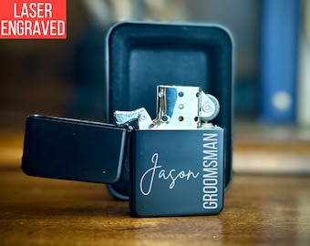 Groomsmen Lighters, Groomsmen Gifts Personalized Groomsmen Gift Grooms Man Gift Groomsman Gift Groomsmen Proposal Gift for Groomsmen Present