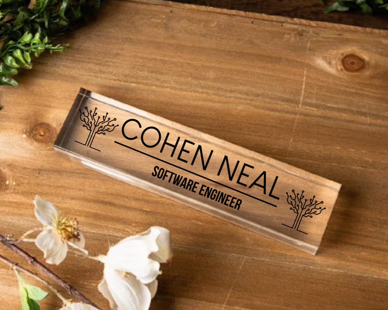 Desk Name Plate for Computer Programmer, Project Manager Gift, Software ...