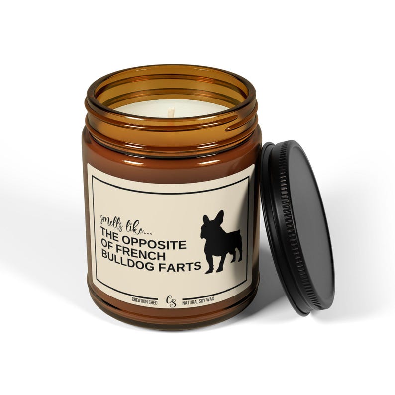 French Bulldog Gifts, Funny French Bulldog Candle, Funny French Bulldog Gift, French Bulldog Mom, Bulldog Owner Gift, Bulldog Farts Candle image 5