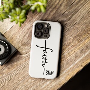 Christian Tough Phone Case, Personalized Faith Phone Case, Custom iPhone Case,Christian Gifts,Uplifting Gifts,Spiritual Gifts,Religious Gift image 2
