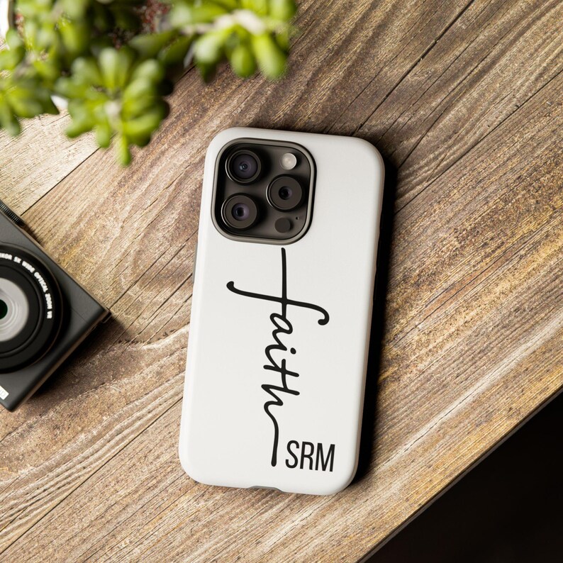 Christian Tough Phone Case, Personalized Faith Phone Case, Custom iPhone Case,Christian Gifts,Uplifting Gifts,Spiritual Gifts,Religious Gift image 2