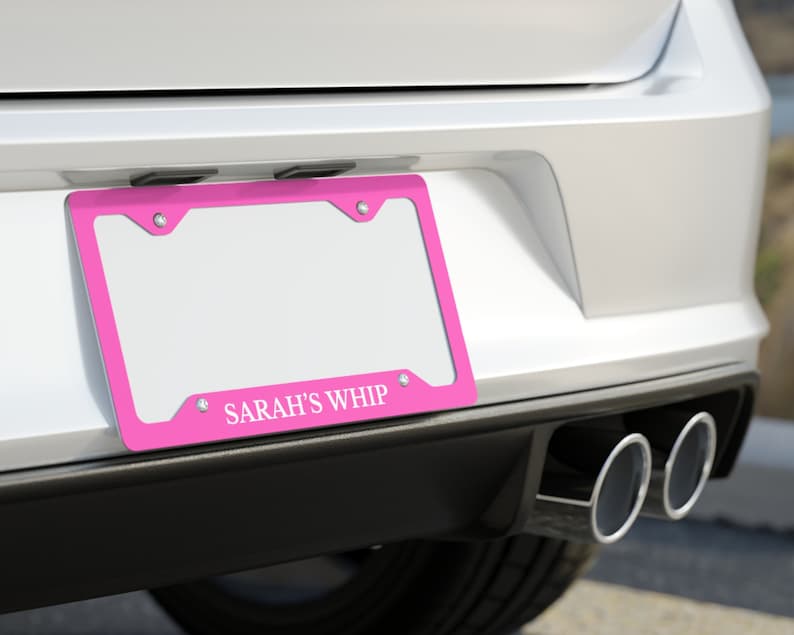 Customized Heavy Duty License Plate Frame, Custom License Metal Frame ...