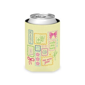 Enfriador de latas de Mahjong, Regalo para noche de juegos, Regalo de Mahjong, Regalo para anfitrión de Mahjong, Recuerdos para fiestas de Mahjong, Regalo para fiestas, Regalos de Mahjong imagen 5