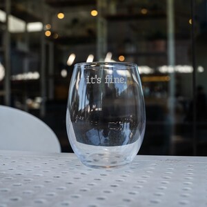 Funny Stemless Wine Glasses, Custom Wine Glass, Fuck Wine Glass, Stemless Barware, Gag Gifts, Funny Gift for Her, Wine Glass Gift for Friend image 2