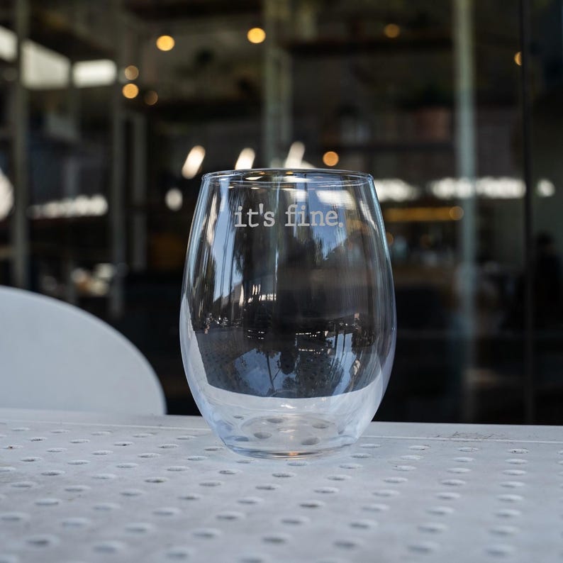Funny Stemless Wine Glasses, Custom Wine Glass, Fuck Wine Glass, Stemless Barware, Gag Gifts, Funny Gift for Her, Wine Glass Gift for Friend image 2