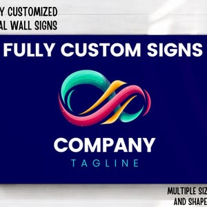 Custom Metal Business Logo Sign, Custom Logo, Business Sign, Metal Logo Sign, Office Storefont, Door Sign, Wall Hanging Business Office