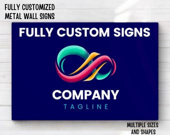 Custom Metal Business Logo Sign, Custom Logo, Business Sign, Metal Logo Sign, Office Storefont, Door Sign, Wall Hanging Business Office
