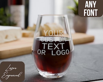 Copa de vino sin tallo personalizada, Copa de vino sin tallo personalizada, Regalo de copa de vino para mamá, Regalo para mamá amante del vino, Copa de vino personalizada