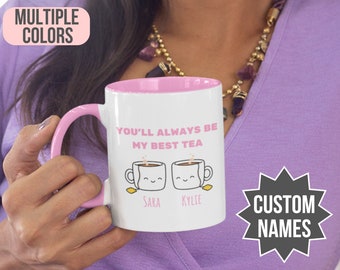 Custom Best Friend Mug, Bestie Ceramic Cup Personalized, Best Friend Friendship mug, Friends Mug, Friend Birthday present, Christmas Gift
