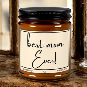 Vela de la mejor mamá del mundo, regalo para mamá primeriza, regalos para el día de la madre para mamá, regalo para baby shower, regalo para futura mamá, vela de soja para mamá, regalo de cumpleaños para mamá