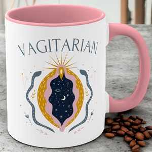 Vagitarian Mug, Lesbian Gifts, Gay Gifts, LGBT Gift Gay Best Friend Gift Girlfriend Gift Funny Gift for Her Gay Pride Gift Funny Coffee Mug