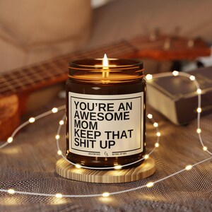 Mother's Day Gift Mom Gift from Daughter Funny Candle Gift for Mom Anniversary Gift Wife Gift Mom Gifts for Mum Gift Mothers Day Candles image 2