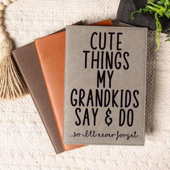 Grandparents Journal for Grandma Gift from Grandkids Mothers Day Gift Memory Book Grandmother Notebook Gift for Nana, Birthday Gift for Her