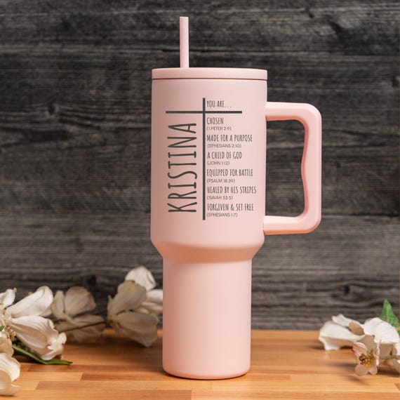 Personalized Christian Tumbler, Personalized Tumbler, Gift for Christian Women, Bible Verses, Scripture, Women Christian Gifts, Gift for Her