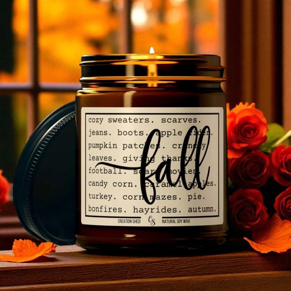 Herbst Kerze, Herbst Favoriten Duftkerze, Herbst Kerze Geschenk, Herbst Kerzen, Herbst Geschenke, Herbst Dekor, Herbstkerzen