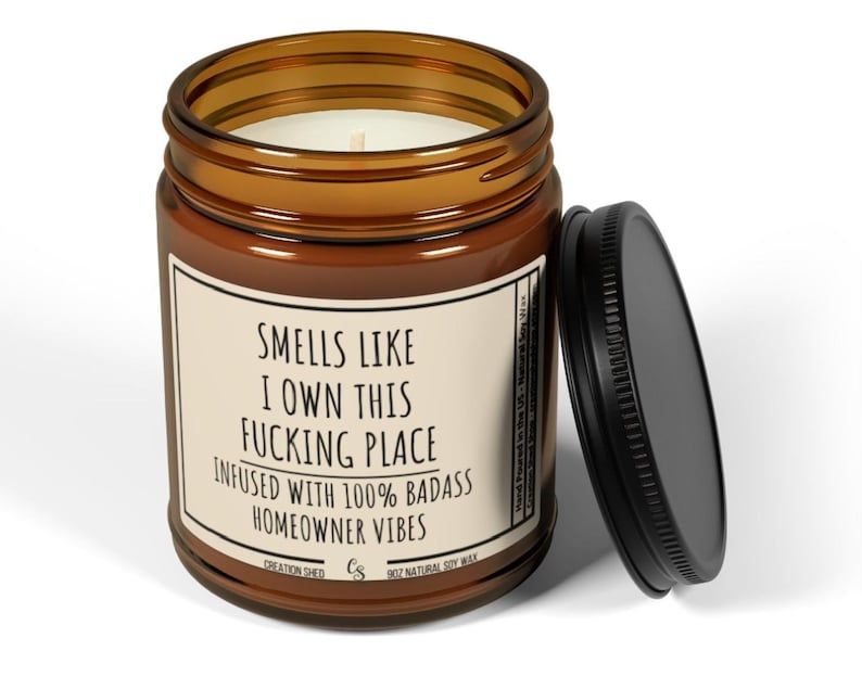 New Homeowner Gift, Housewarming Candle, Funny New House Gift, Christmas Gift, Closing Gift, Condo Owner, Closing Gift for House image 4