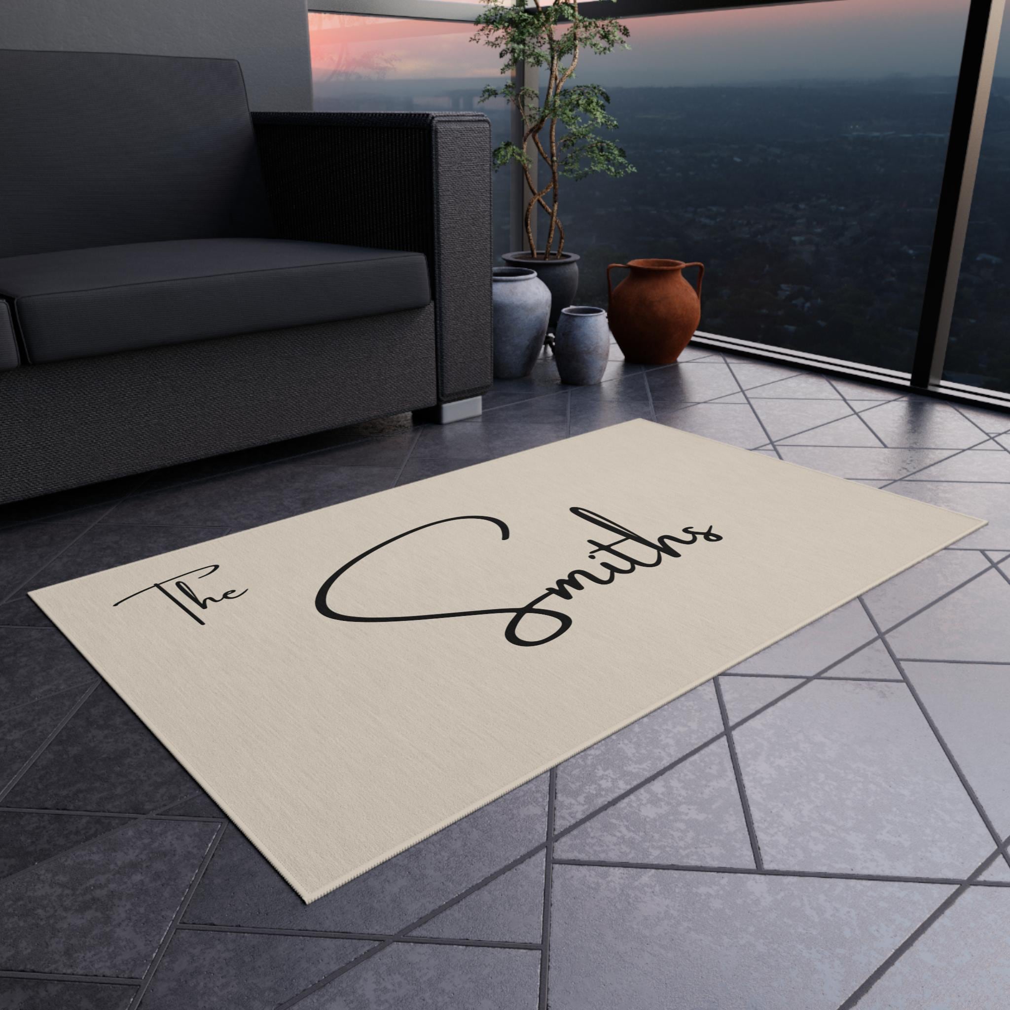 Personalized Outdoor Rug, Custom Patio Mat, Custom Entry Way Mat ...