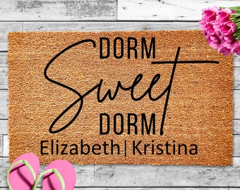 Dorm Sweet Dorm Doormat, Funny Doormat, Custom Doormat, Welcome Mat, Dorm Decor, Dorm Room Decor, College Dorm Gifts, Funny Gift, Roommate