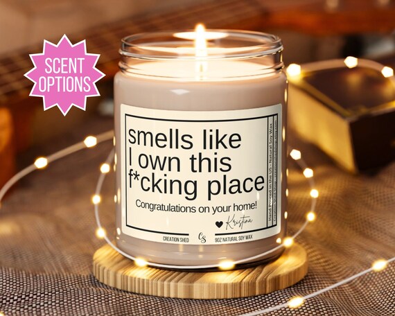 New Homeowner Gift, Housewarming Candle, Funny New House Gift, Closing Gift, Condo Owner, Closing Gift for House, House Warming Gift