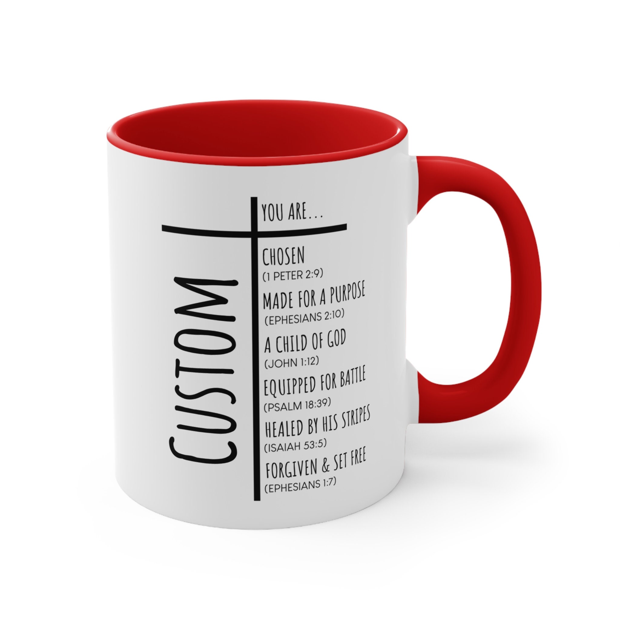 Personalized Christian Mug for Men, Religious Gifts, Sympathy Gift,Birthday Gift,Pastor Gifts,Youth Pastor,Christian Coffee Cup, Bible Verse