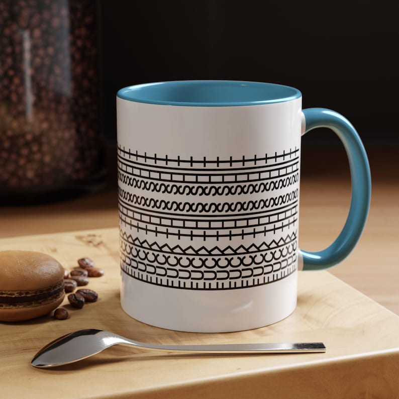 Tasse mit versteckter Nachricht, lustiges Geschenk für Kollegen, lustiges Bürogeschenk Tasse, sarkastisches Geschenk für Arbeit Bestie, Viralschimpfbecher versteckte Nachricht Light Blue