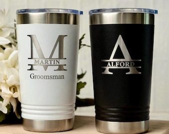 Personalized Insulated Tumblers, Personalized Tumblers for Groomsmen, Groomsmen Gifts, Gifts for Men, Father's Day, Birthday Gift for Him