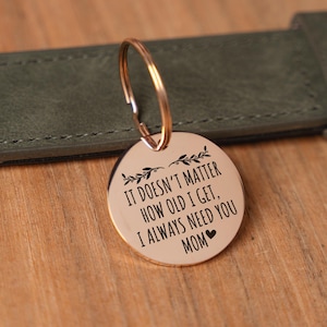 I Need You Mom Keychain Charm, Gifts for Mom, Mom Gifts, Small Gifts for Mom, Mothers day gifts for mom from daughter, son,Mom Birthday Gift image 2