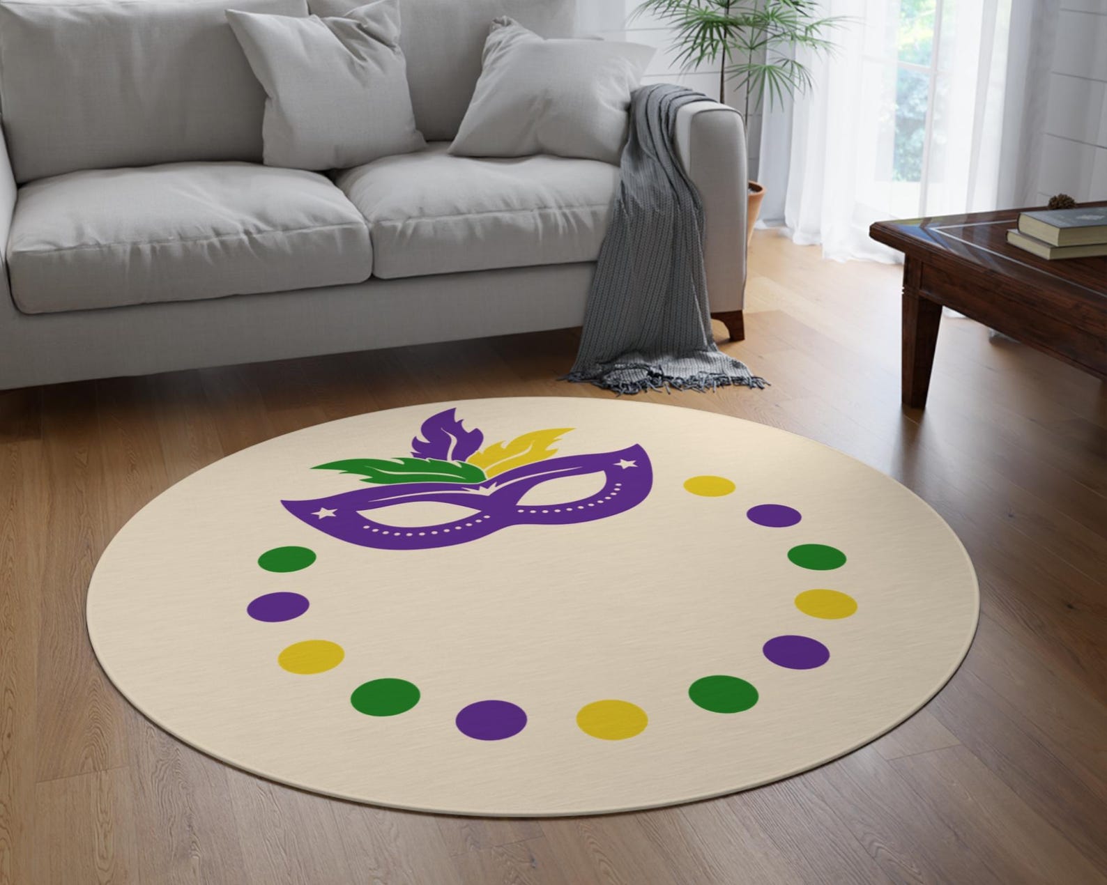 Custom Round Rug, Personalized Business Logo Round Rug, Custom Design ...