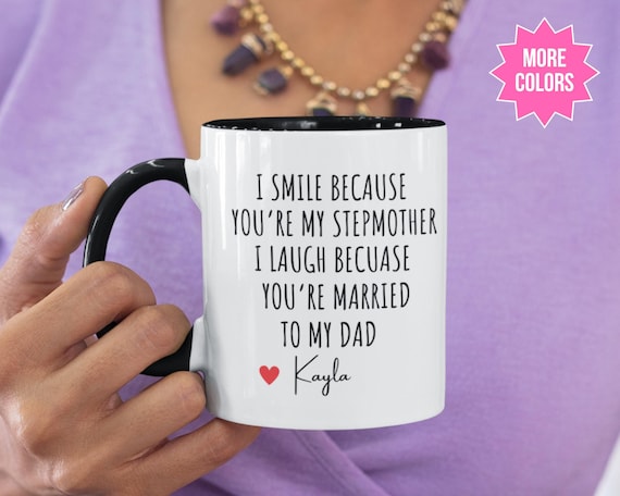 IKJHG Tazza per matrigna, regalo divertente, regalo per matrigna, tazza