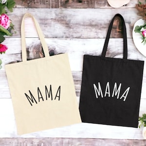 Mama canvas draagtas, ziekenhuistas voor zwangere moeder, nieuwe moeder cadeau, kraamcadeau, moeder draagtas, doordachte Moederdag cadeau draagtas